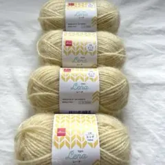 ダイソー レーナ エッグ イエロー ❣️ 4玉 セット 新品 毛糸