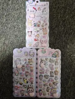 ラブブ おしりシール♡ぷくぷくシール 3枚セット