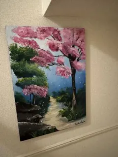 長野　東山魁夷美術館　『緑響く』　絵画　レプリカ　水彩画 長野 東山魁夷美術館 『緑響く』 絵画 レプリカ 水彩画 - メルカリ
