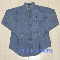 【古着】ラルフローレン 長袖シャツ シャンブレー　POLO