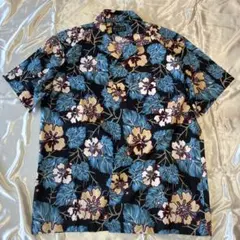 【美品】MAX BOY アロハシャツ ハイビスカス柄