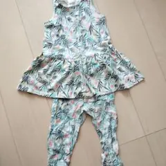 【今からの時期に！】H&M フラワープリント ワンピースセット 80