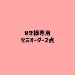 せき様専用セミオーダーページ