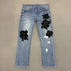 COOLAフラワーレーススカルボーイズデニムのサムネイル