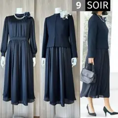 新品　ソワール　卒入式から結婚式まで、万能スーツ　長めの丈をお探しの方に