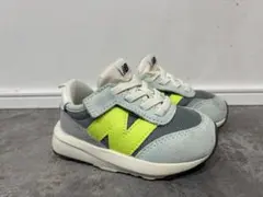 New Balance キッズスニーカー グレー/イエロー