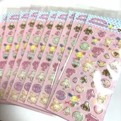 シュガーバニーズ キャラクターシール サンリオ 平成レトロ 当時品