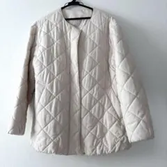 ❤️キルティングのアウター　オフホワイト　XLサイズ