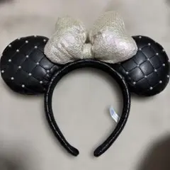 ディズニー　ミニー　キルティングカチューシャ