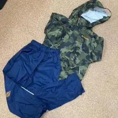 Columbia 迷彩柄 レインウェア XS 120サイズ