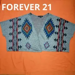 美品 FOREVER 21 エスニック 半袖 ボレロ フォーエバー21 春 夏のサムネイル