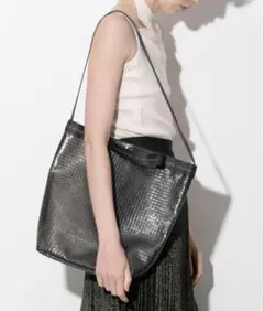 〖新品〗 beautifulpeople ビニールトートバッグ 黒 ブラックのサムネイル