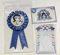 冨岡義勇 2026 誕生祭 ロゼット ブロマイド付きチェキホルダー ステッカー