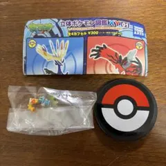 立体ポケモン図鑑 XY 01 御三家 ハリマロン フォッコ ケロマツ フィギュア