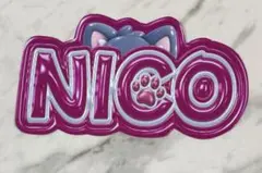 手作りうちわ★パネルのみ★NICO★ネームボード★ニコラス★＠team