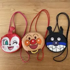 【数回使用】アンパンマン ミニポシェット ネックポーチセット