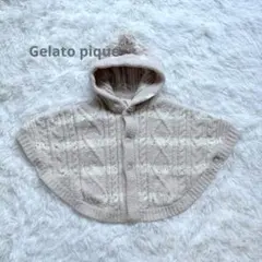 Gelato pique フード付き ベビーポンチョ　70-80cm