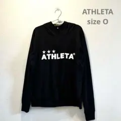 ATHLETA パーカーフード スウェット ブラック Oサイズ