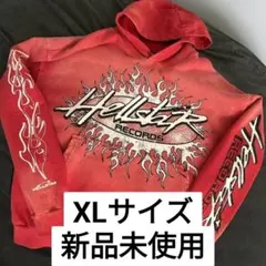 hellstar hoodie fire red XLサイズ