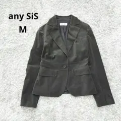any SiS エニィスィス スウェード調 テーラードジャケット ブラウン M