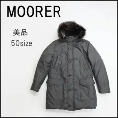 ACQUA□新品MOORERムーレー伊製高機能ポリエステルミドルダウンコート