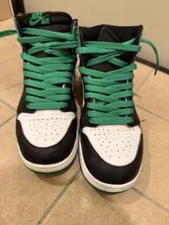 h*a様 Nike Air Jordan 1 ブラック/ホワイト/グリーン