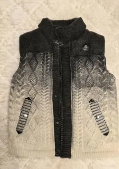 DIESEL グラデーションケーブルニットベスト