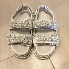 RANDA パール ツイード サンダルのサムネイル