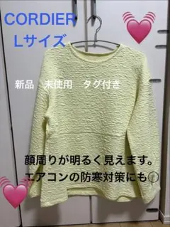 新品未使用タグ付き　CORDIER 長袖 トップス イエロー