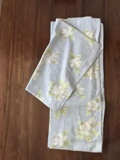 こむさでもーど　浴衣 単品 花柄 ブルーグレーのサムネイル