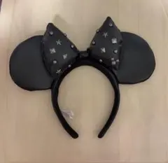 ミニーマウス耳カチューシャ 黒