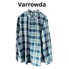 Varrowda LL ネイビー チェック柄 長袖シャツ 154-162cm