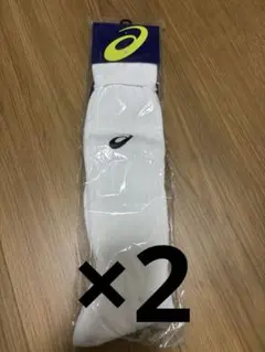 ASICS サッカーソックス ホワイト