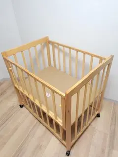 ✮なーちん様専用✮ヤトミ 木製ベビーベッド ブラウン M1094492