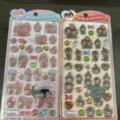 うるちゅる　ポップシール　もんちっち　2種セット　monchichii 正規品