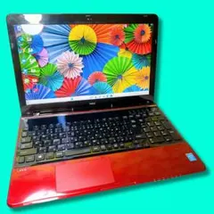 大人気❤️レッドノートパソコン❤️初心者向けすぐ使える❤️設定済みで安心✨