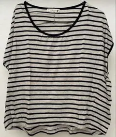 earth ストライプ 半袖TシャツサイズF