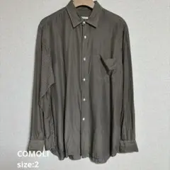 COMOLI コモリ シルクドット コモリシャツ サイズ2