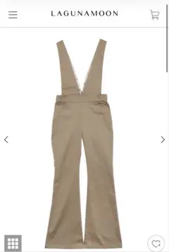 【UNIVERSAL OVERALL】ハイウエストデザインオーバーオール