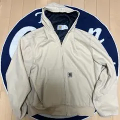 【美品】Carhartt アクティブジャケット　ベージュ裏地キルティング