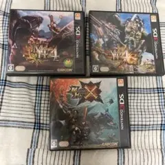 3DS モンスターハンター 4、4G、クロス　3点セット