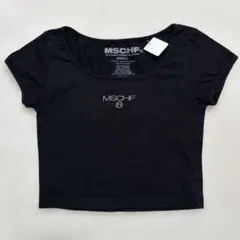 MSCHF Tシャツ ピチT 半袖 刺繍ロゴ ワンポイント 古着 黒 Sサイズのサムネイル