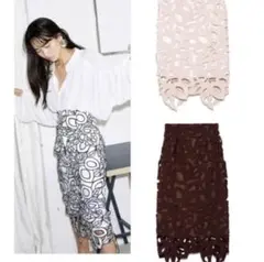 FRAY I.D レースタイトスカート