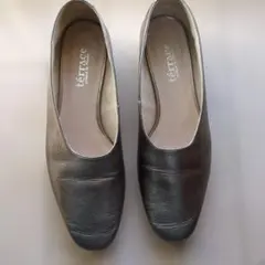 メタリックカラー フラットシューズ