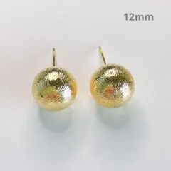 H19* ボールピアス　ゴールド　12mm