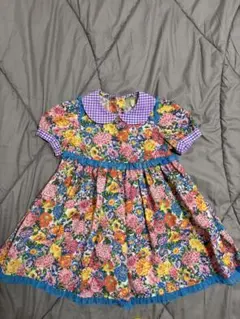 babyBoden 花柄アヒル刺繍スモッキングワンピース 2-3Y 98 - メルカリ