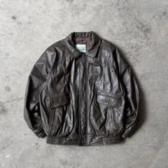 90s DURANTE 牛革 レザー ブルゾン ジャケット ヴィンテージ A-2