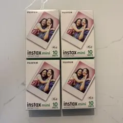 新品　instax mini インスタックス　チェキ　フィルム 4個セット