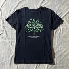 グラニフ プリント Tシャツ L ネイビー アニマル グラフィック カジュアル