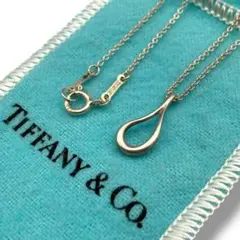 極美品 TIFFANY ティファニー ネックレス オープンティアドロップ 小ぶり